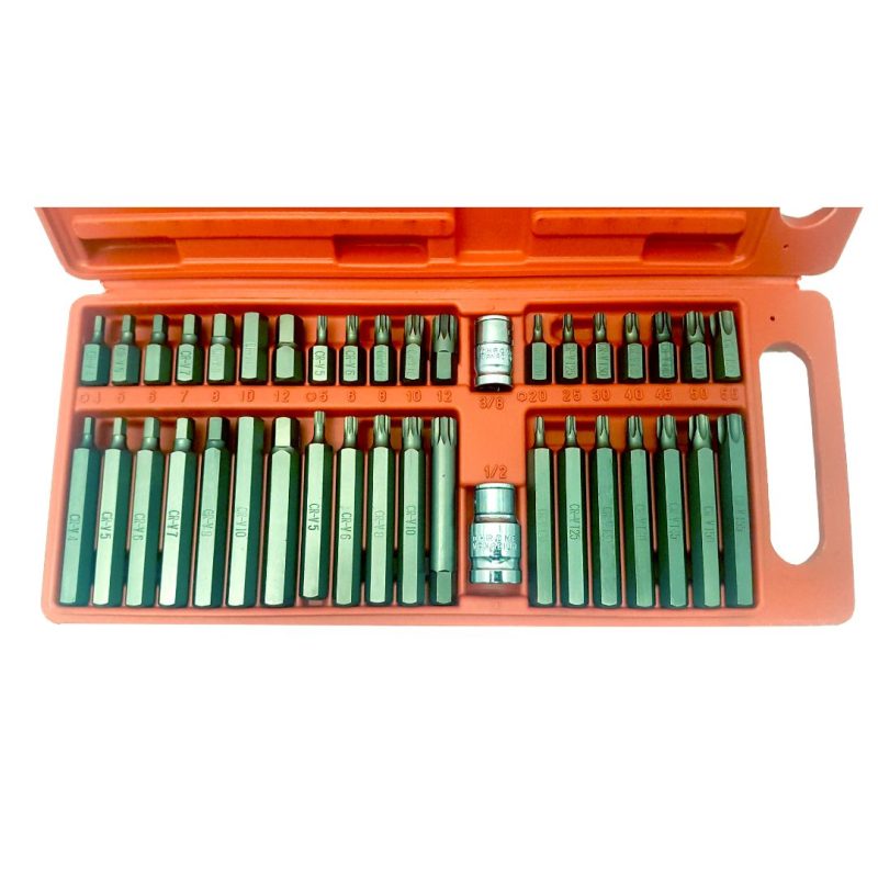 Puntas Allen Torx Estriadas - 40 pcs.