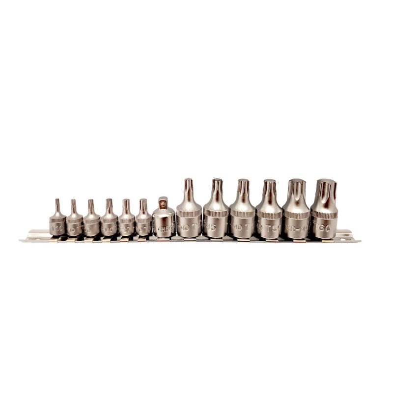 Puntas Torx - Encastre 1/4" 3/8" - 14 pcs.