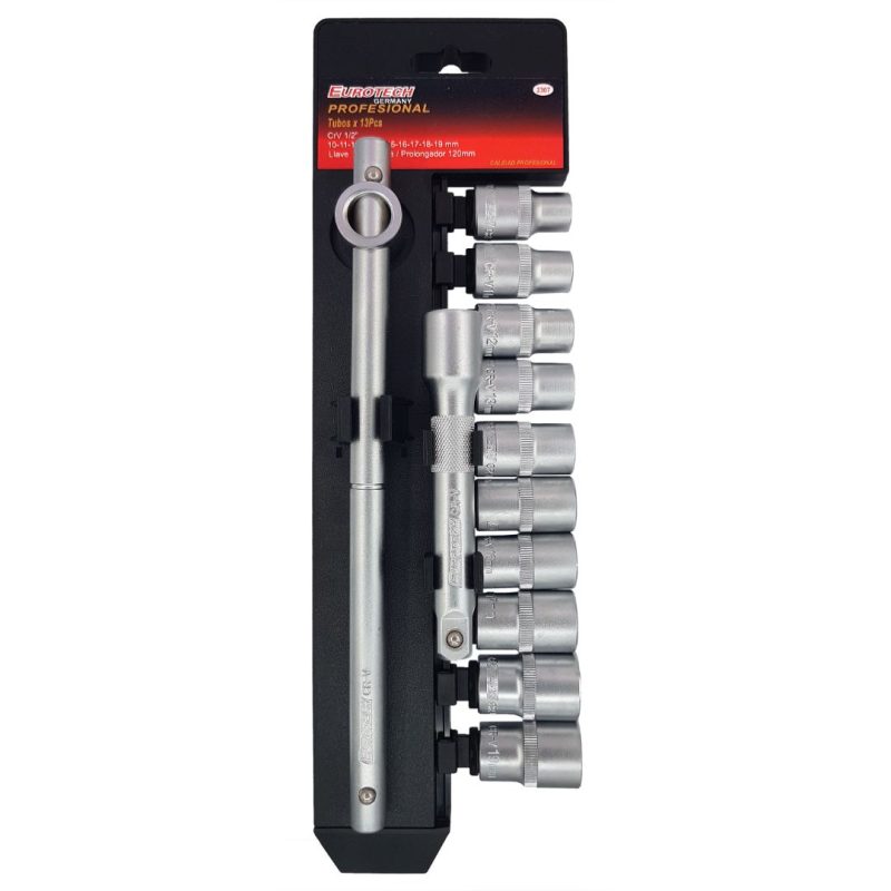 Tubos y extensiones 1/2" - 13 pcs.