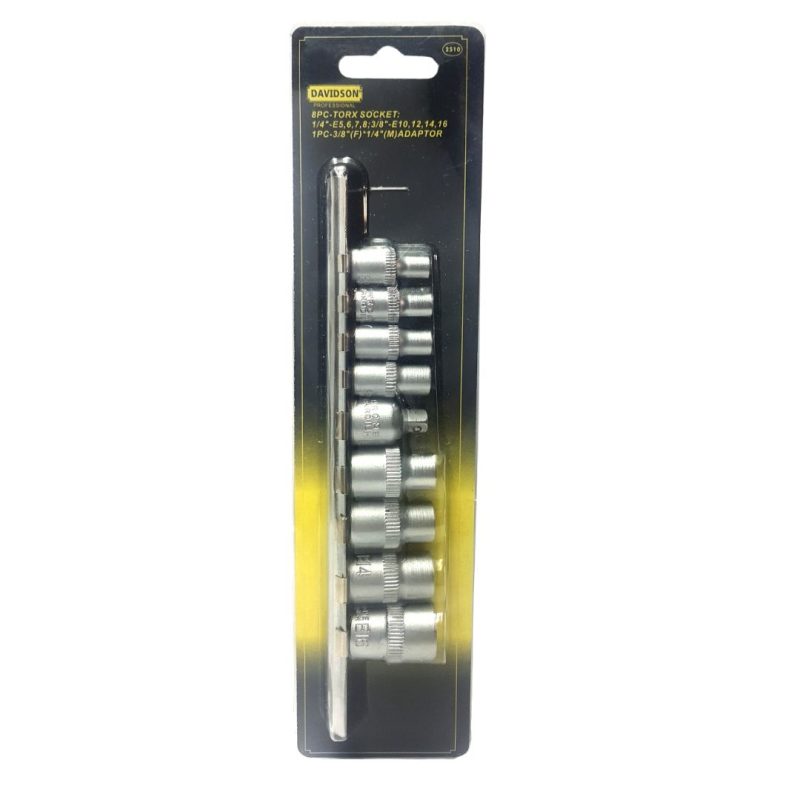 Tubos Torx E5-E16 | Enc. 1/4 3/8 + Adaptador