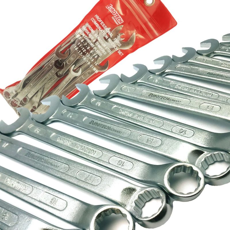 Llaves combinadas - 15 pcs.