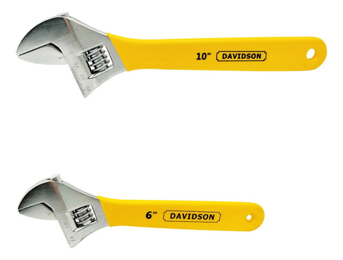 Llaves Francesas 6 + 10 PuLG. (15 + 25 Cms.) |  | Davidson Amarillo