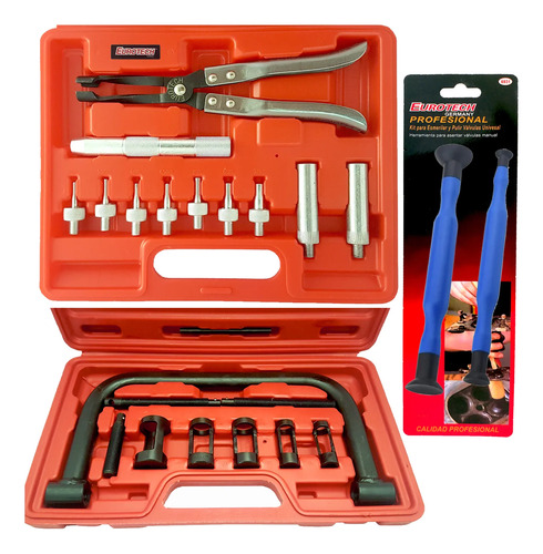 3 Kit Sellos Valvulas. Prensa C + Pinza Reten + Esmerilador